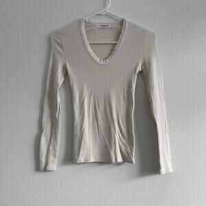 PerfectWhiteTee Shirt Women XS Robyn Normcore Classic Capsule Minimal Ribbed